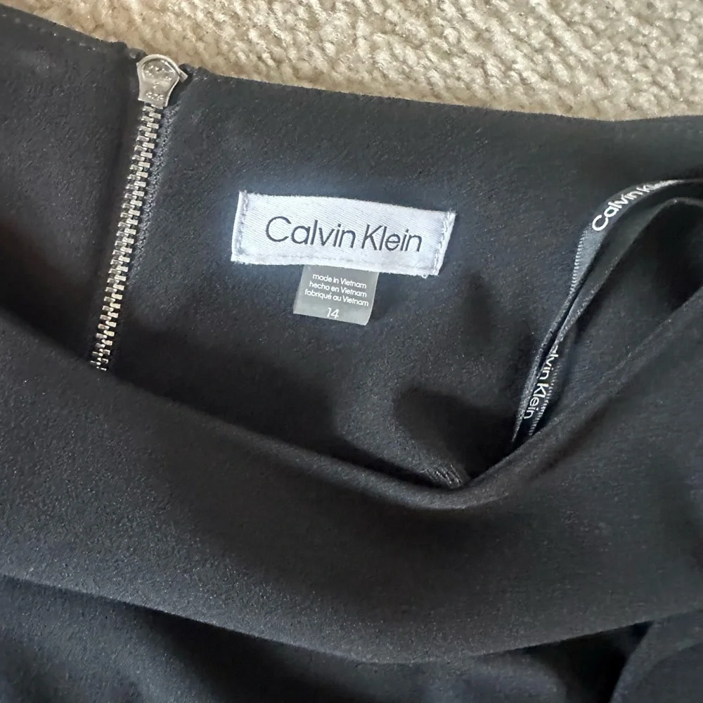 Calvin Klein Black Dress with Embellished Sleeves - Picture 3 of 3